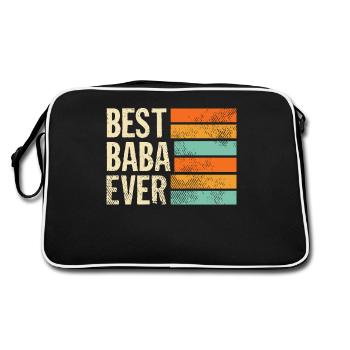 Meilleur Baba Ever Turkish Father Papa Turkey Retro - Sac Retro - noir/blanc - Dos