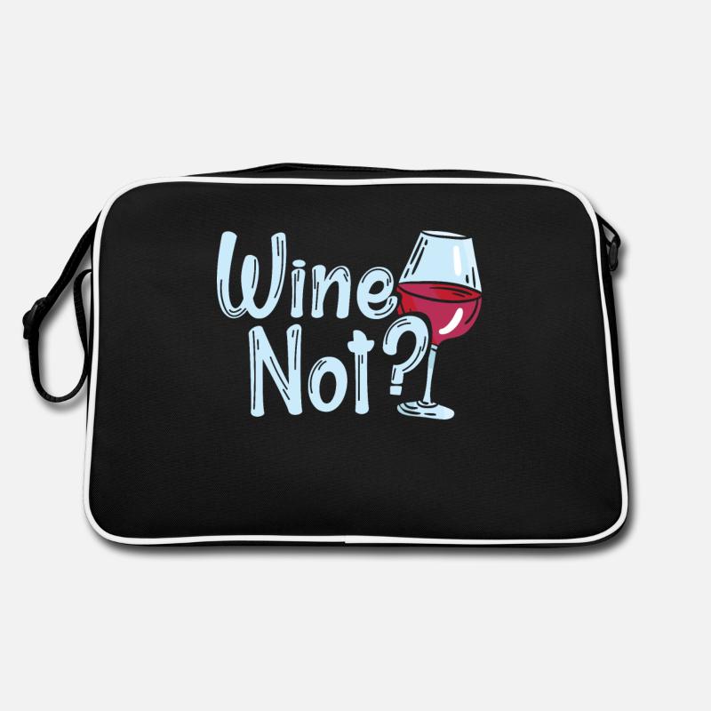 VIN PAS | VIN Pourquoi pas? Amateurs de vin Weingla Sac Retro