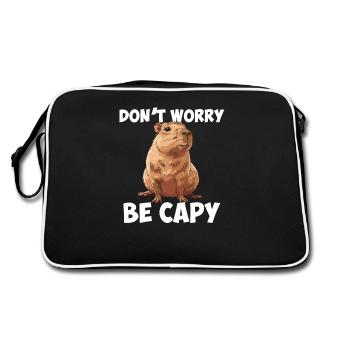 Capybara be capy - Sac Retro - noir/blanc - Dos
