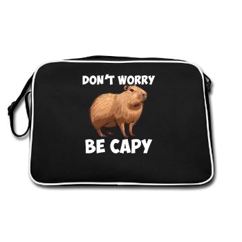 Capybara be capy - Sac Retro - noir/blanc - Dos