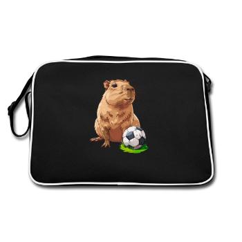 Capybara football - Sac Retro - noir/blanc - Dos