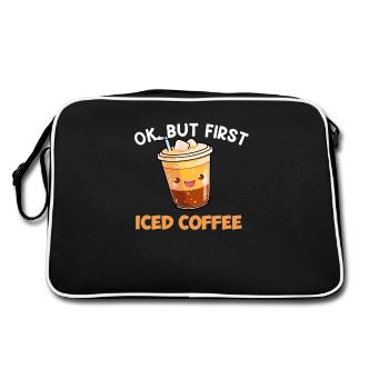 powered by iced coffee, iced coffee - Retro Bag - black/white - Back