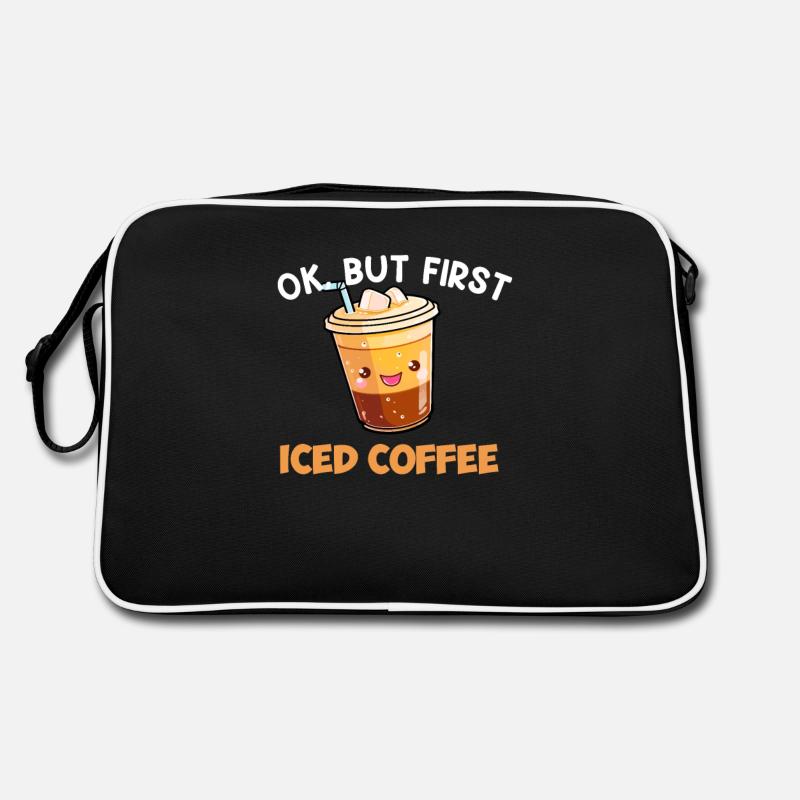 powered by iced coffee, iced coffee Retro Bag