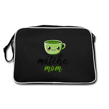 Matcha maman, matcha - Sac Retro - noir/blanc - Dos