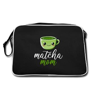 Matcha maman, matcha - Sac Retro - noir/blanc - Dos