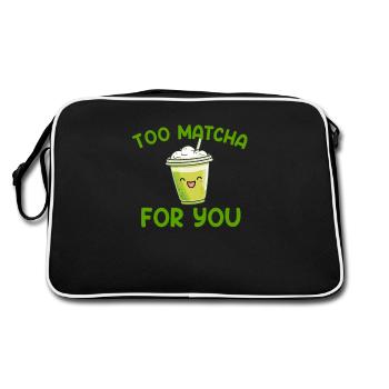 Trop matcha pour toi, matcha - Sac Retro - noir/blanc - Dos