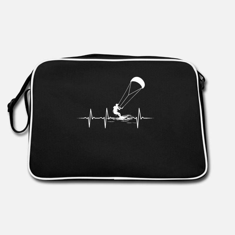 Kitesurfing kiteboarding lover Retro Tasche