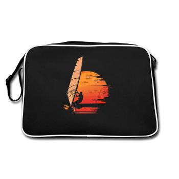 Windsurf vintage, Windsurfing - Retro Bag - black/white - Back