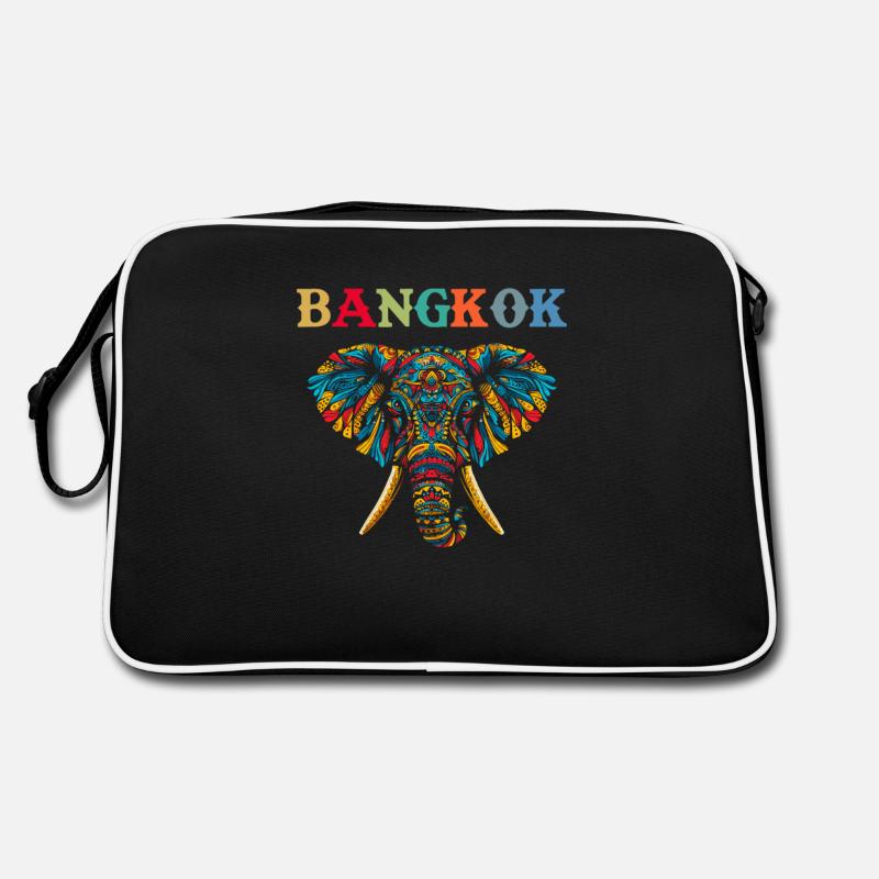 Éléphant Thaïlande Sac Retro