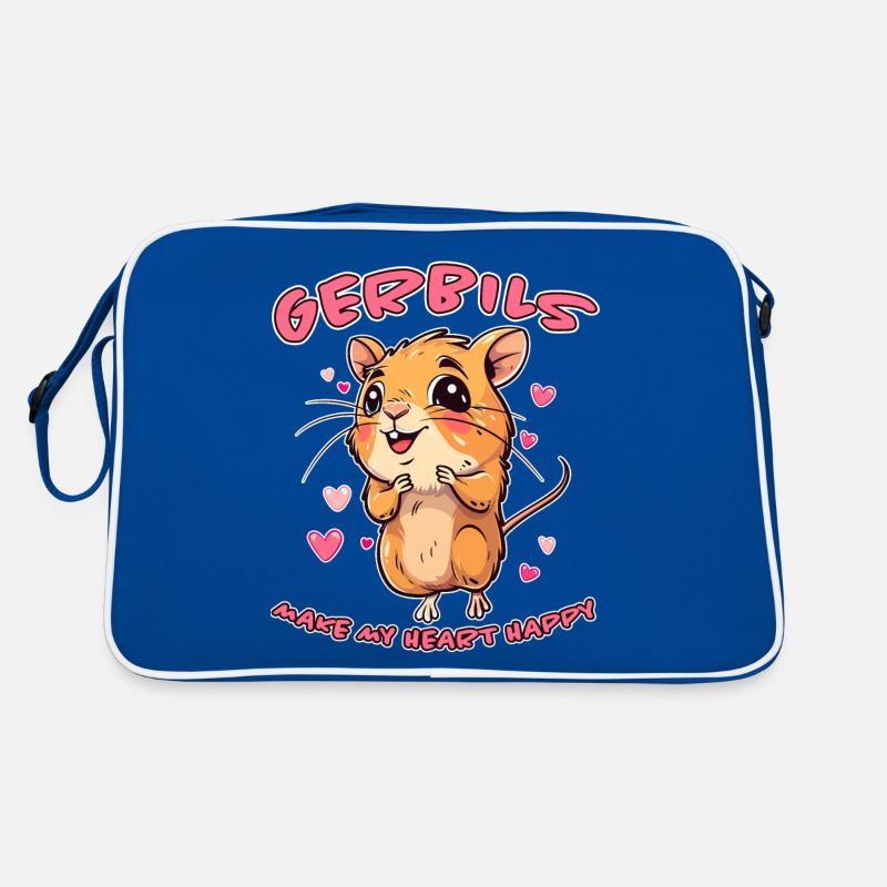 Gerbil Saying Racing Rat Funny Gerbil Gift Retro Bag