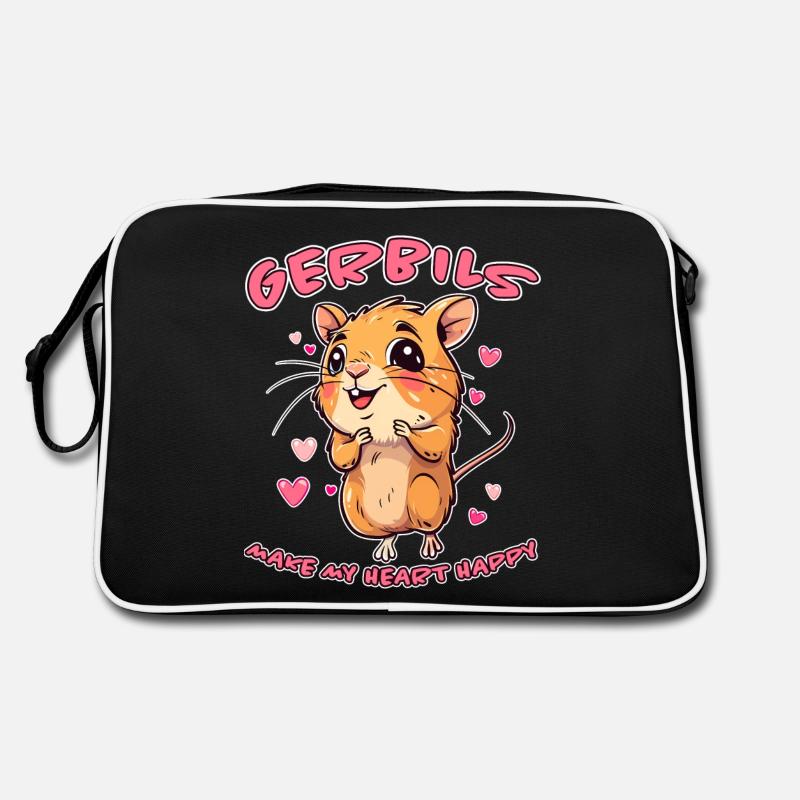 Gerbille disant rat de course drôle gerbille cadeau Sac Retro