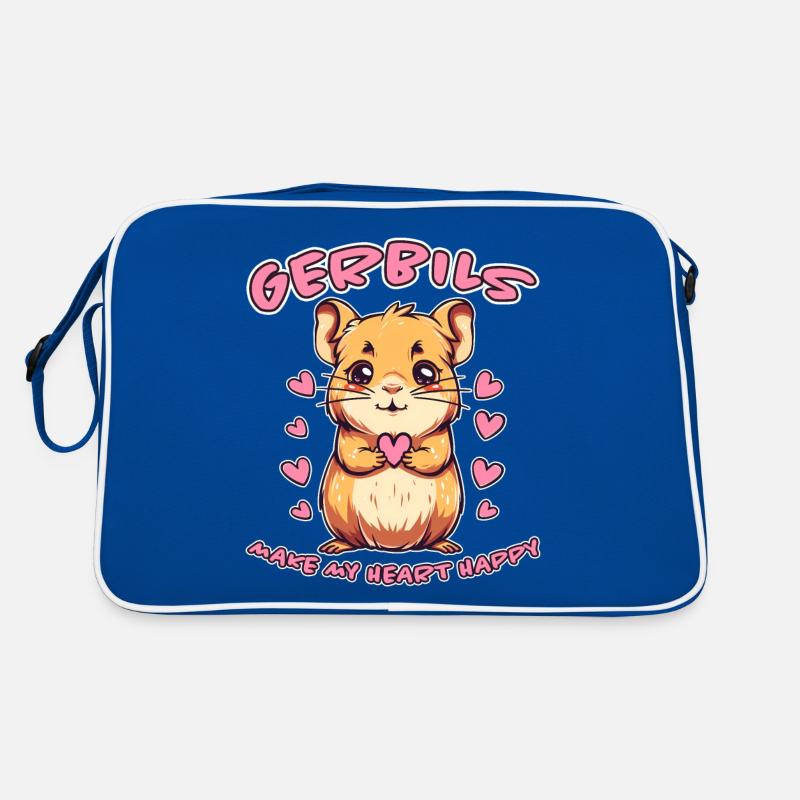 Gerbil Saying Racing Rat Funny Gerbil Gift Retro Bag