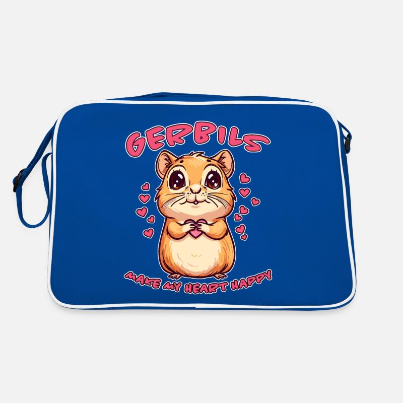 Gerbil Saying Racing Rat Funny Gerbil Gift Retro Bag