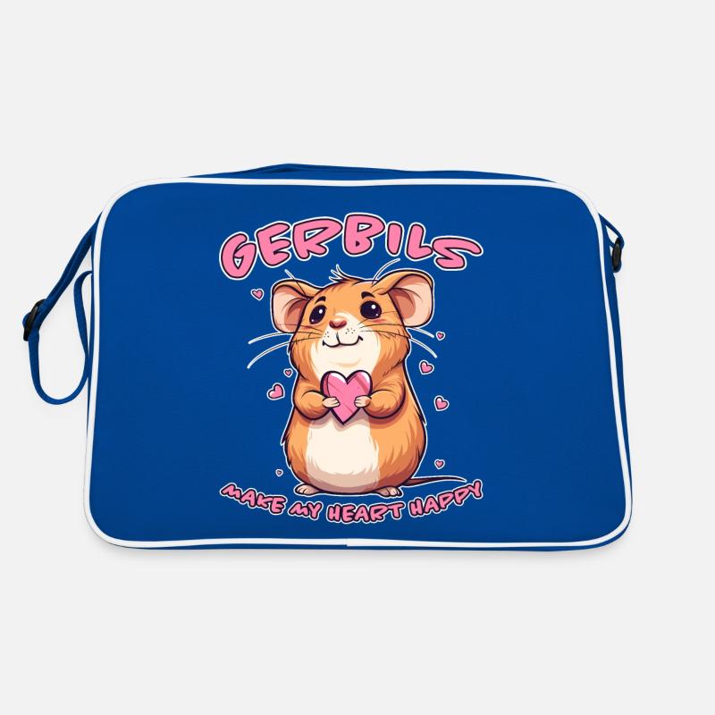 Gerbil Saying Racing Rat Funny Gerbil Gift Retro Bag