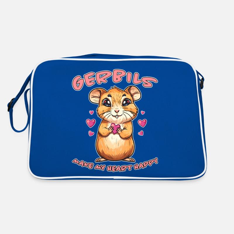 Gerbil Saying Racing Rat Funny Gerbil Gift Retro Bag