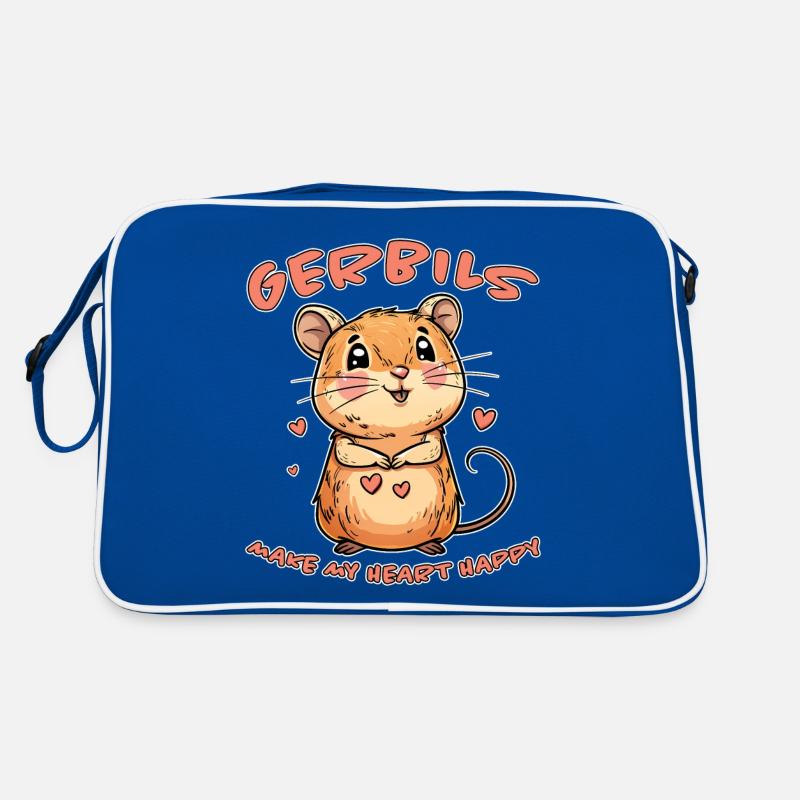 Gerbil Saying Racing Rat Funny Gerbil Gift Retro Bag