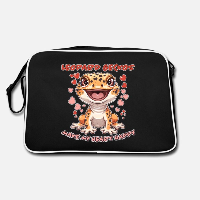 Leopardgecko Spruch Lustiges Leopardgecko Geschenk Retro Tasche