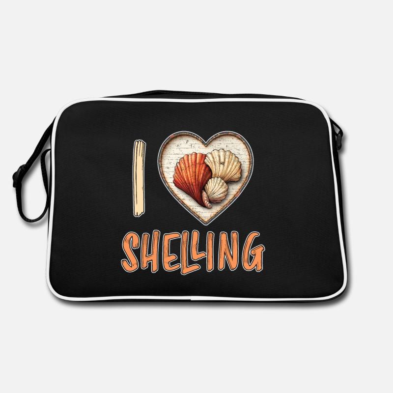 I Love Shelling Shells Shell Collector Gift Retro Bag