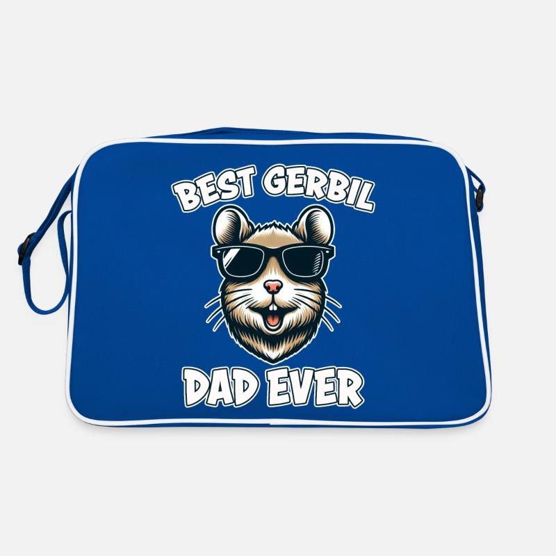 Gerbil Saying Gerbil Dad Funny Gerbil Gift Retro Bag