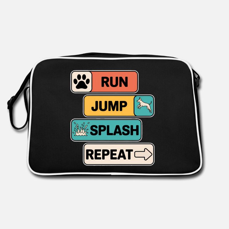 Dock Diving Dire Dog Diving Dock Diving Cadeau Sac Retro