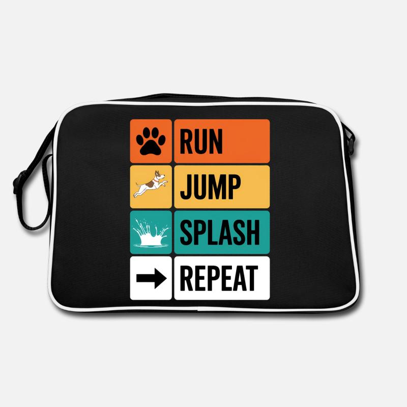Dock Diving Saying Dog Diving Dock Diving Gift Retro Bag