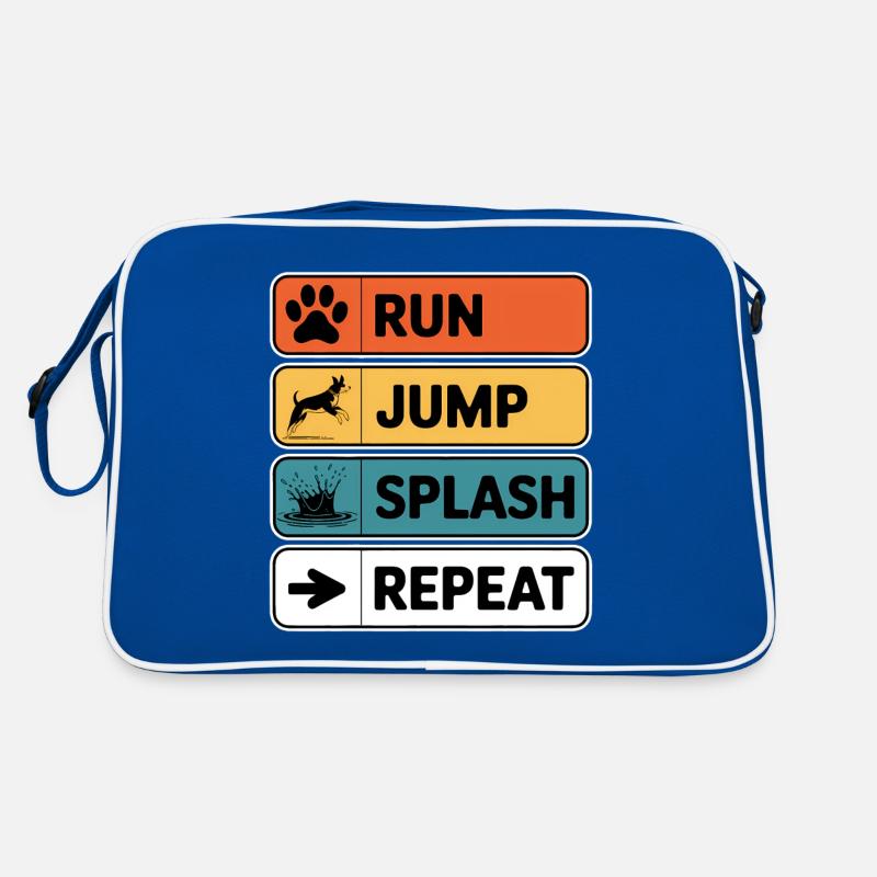 Dock Diving Saying Dog Diving Dock Diving Gift Retro Bag
