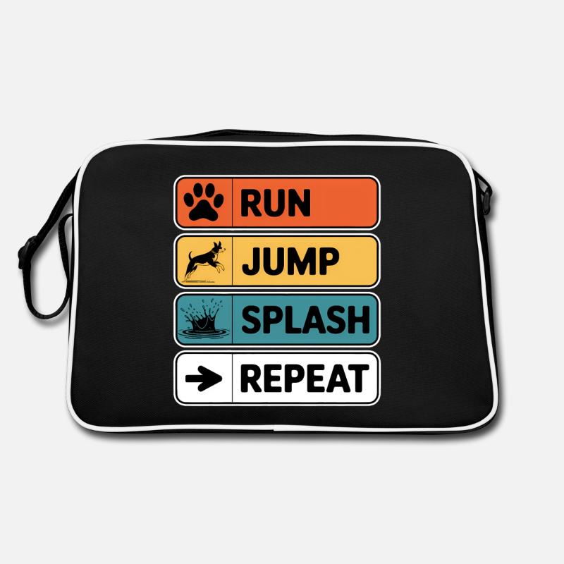 Dock Diving Dire Dog Diving Dock Diving Cadeau Sac Retro
