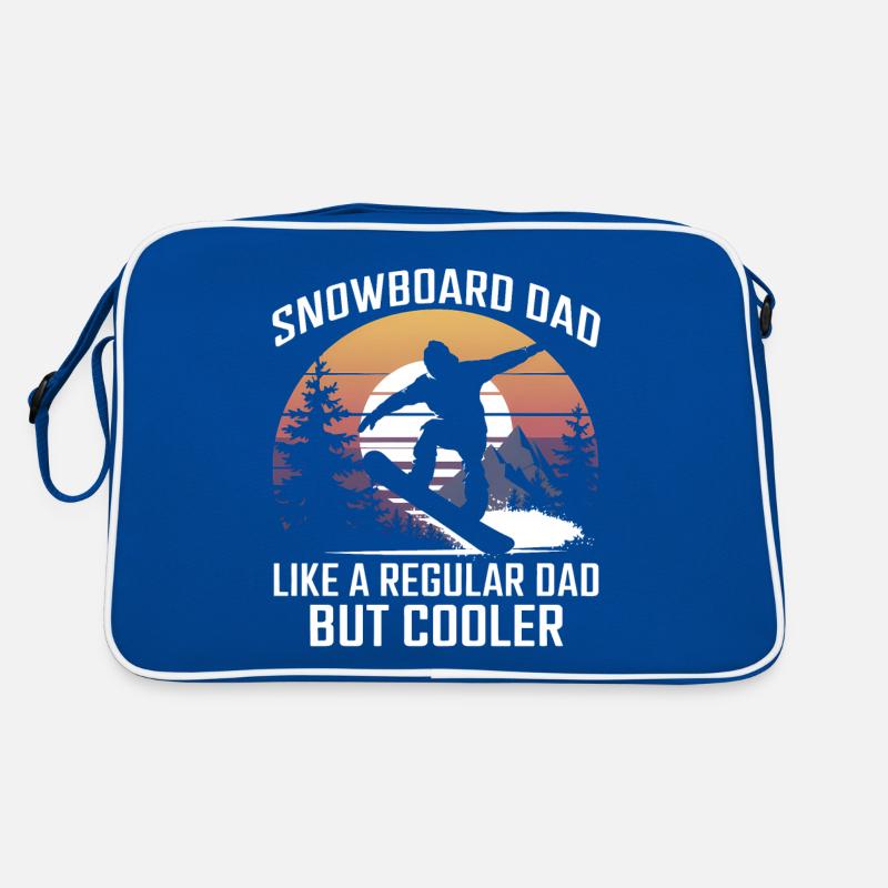 Snowboarder Saying Dad Snowboarding Gift Retro Bag