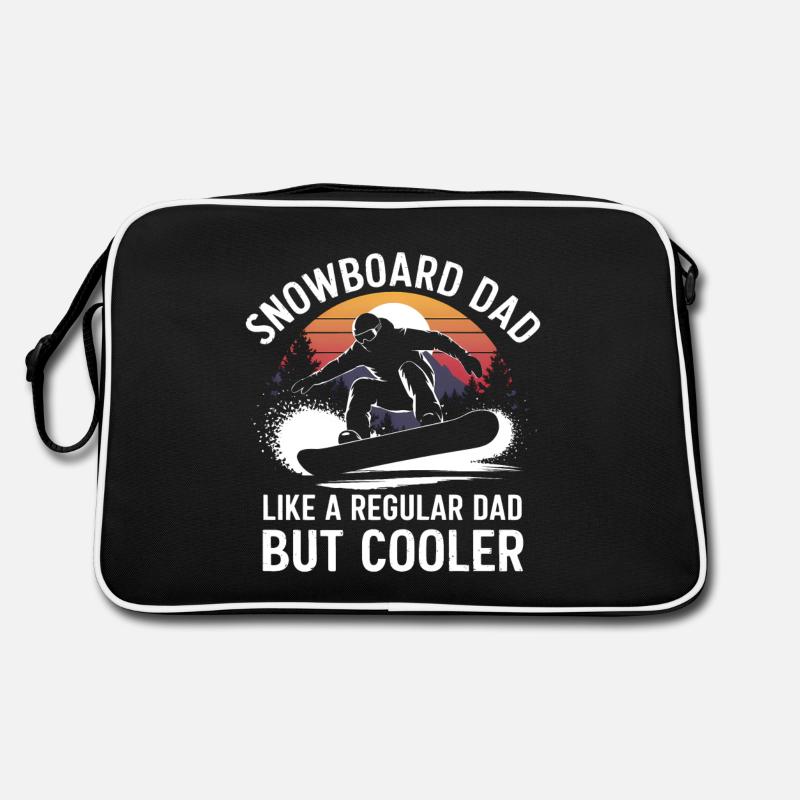 Snowboarder Saying Dad Snowboarding Gift Retro Bag