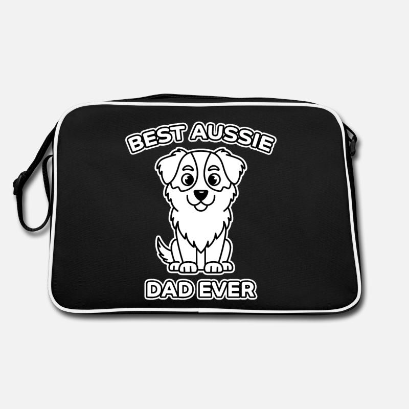 Australian Shepherd Dad Funny Aussie Gift Retro Bag