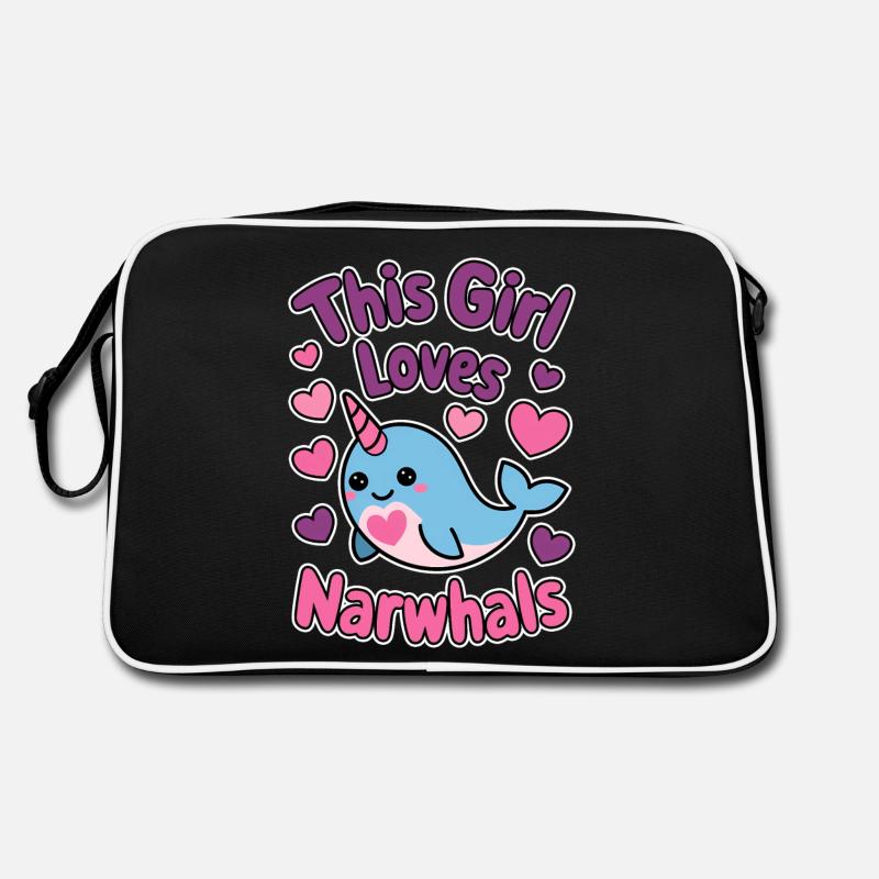 Narval Dire Narvals Drôle Narval Cadeau Sac Retro
