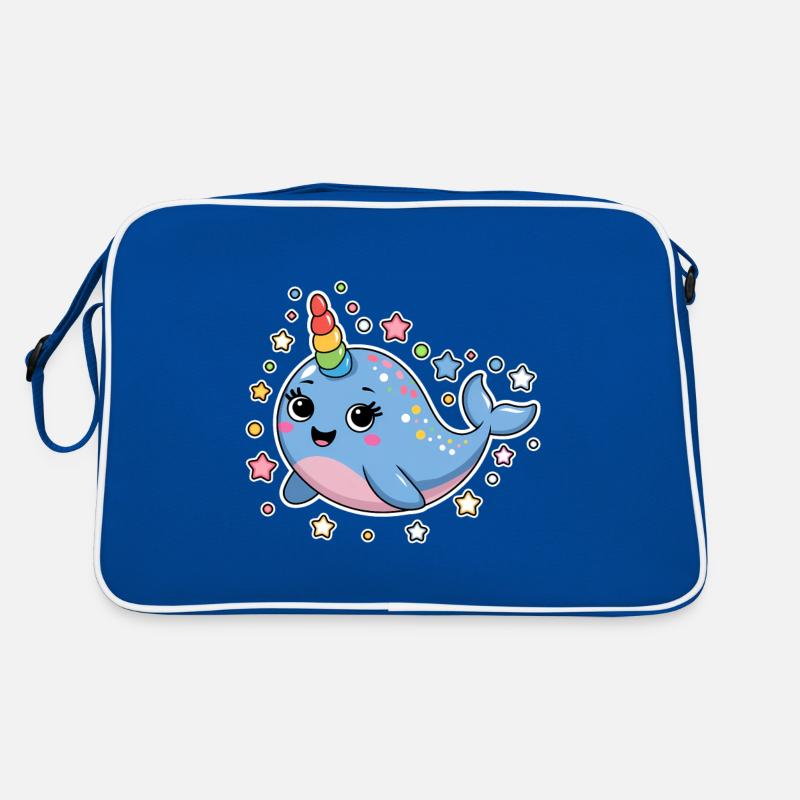 Narwal Spruch Narwale Lustiges Narwal Geschenk Retro Tasche