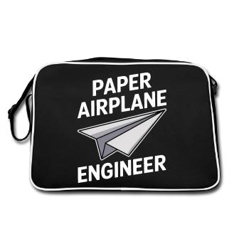 Avion en papier disant blague Avion en papier cadeau - Sac Retro - noir/blanc - Dos