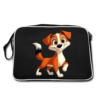 Fox Terrier - Retro Bag - black/white - Back