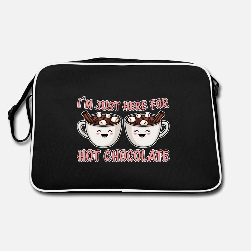 Cocoa Saying Hot Chocolate Fun Cocoa Gift Retro Bag