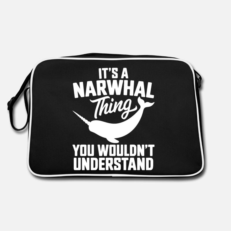 Narval Dire Narvals Drôle Narval Cadeau Sac Retro