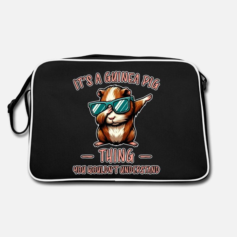 Guinea Pig Saying, Guinea Pig Gift Retro Bag