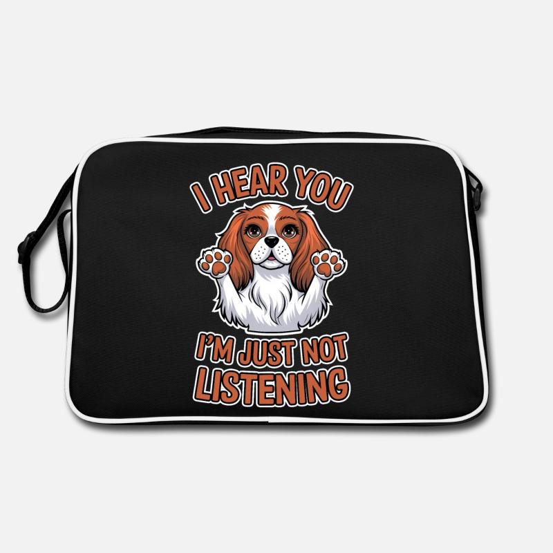 Cavalier King Charles Spaniel Dire Chien Cadeau Sac Retro