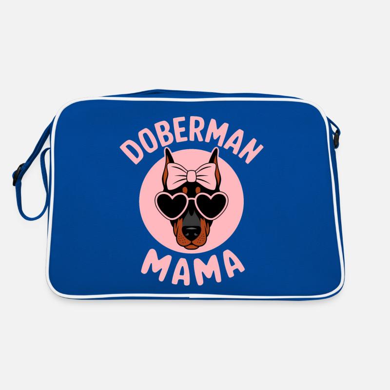 Dobermann Spruch Mama Lustiges Dobermann Geschenk Retro Tasche