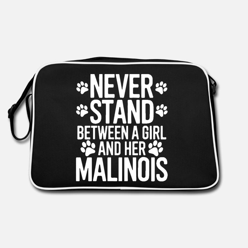 Belgischer Schäferhund Spruch Malinois Geschenk Retro Tasche