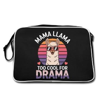 Lama Disant Alpaga Lamas Drôle Lama Cadeau - Sac Retro - noir/blanc - Dos