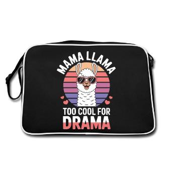 Lama Disant Alpaga Lamas Drôle Lama Cadeau - Sac Retro - noir/blanc - Dos