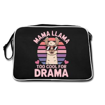 Lama Disant Alpaga Lamas Drôle Lama Cadeau - Sac Retro - noir/blanc - Dos