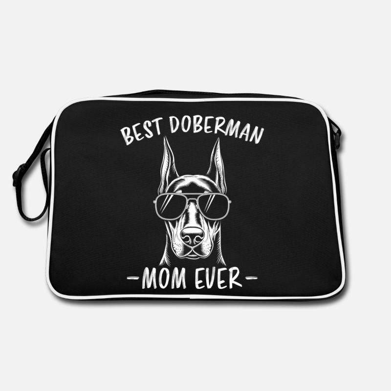Dobermann Spruch Mama Lustiges Dobermann Geschenk Retro Tasche