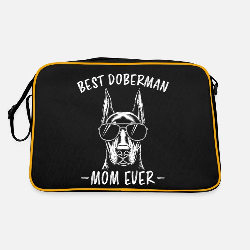 Dobermann Spruch Mama Lustiges Dobermann Geschenk Retro Tasche