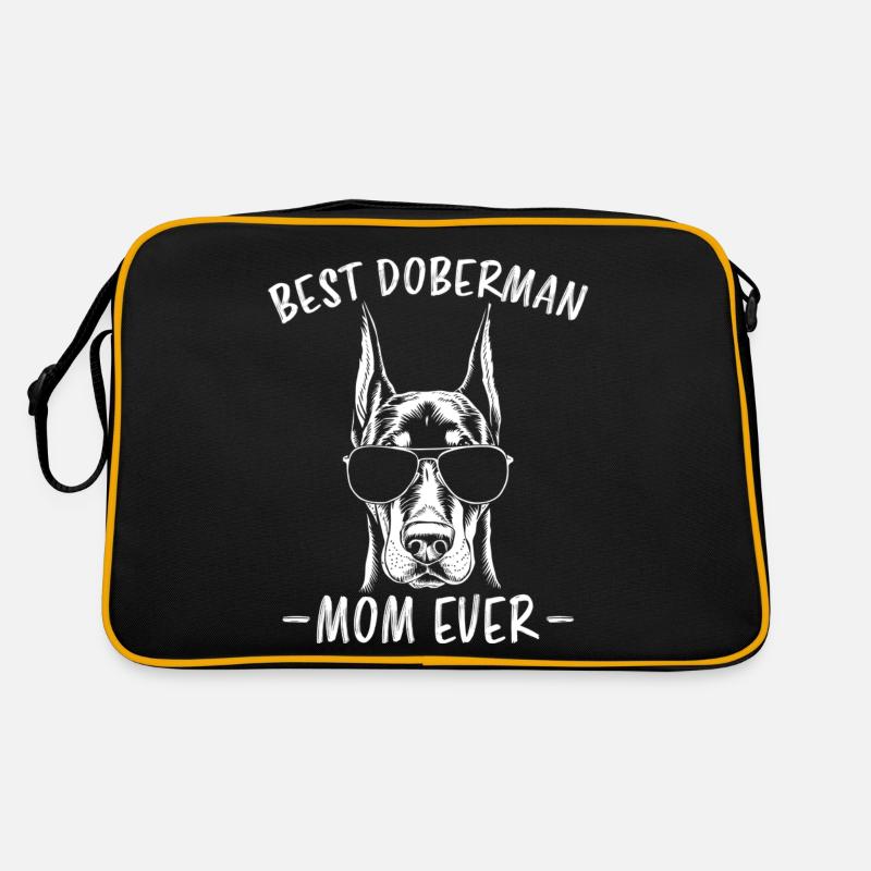 Dobermann Spruch Mama Lustiges Dobermann Geschenk Retro Tasche