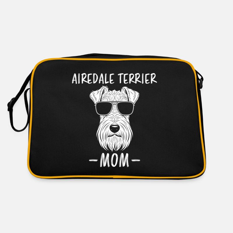 Best Airedale Terrier Mom Ever Fun Saying Gift Retro Bag