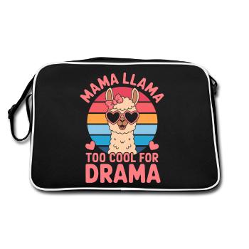 Lama Disant Alpaga Lamas Drôle Lama Cadeau - Sac Retro - noir/blanc - Dos