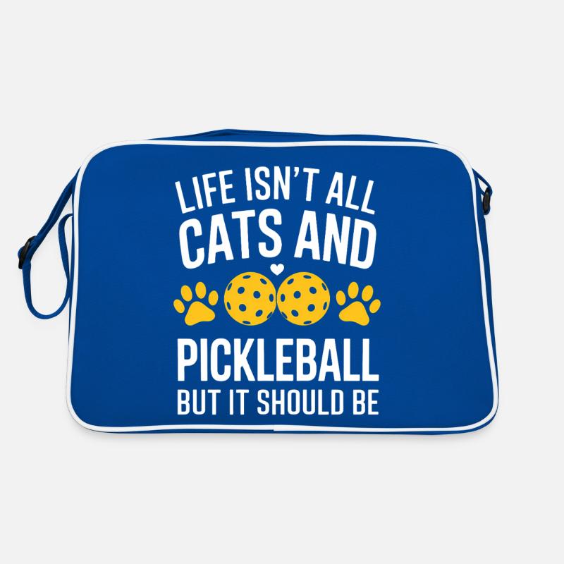 Pickleball Dire Chat Drôle Pickleball Cadeau Sac Retro