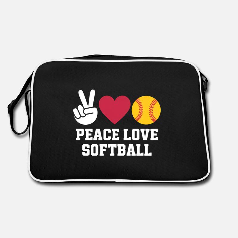 Softball Spruch Softball Lustig eSoftball Geschenk Retro Tasche